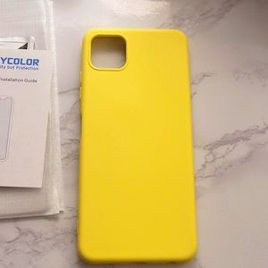 Weycolor yellow galaxy A22 hard case